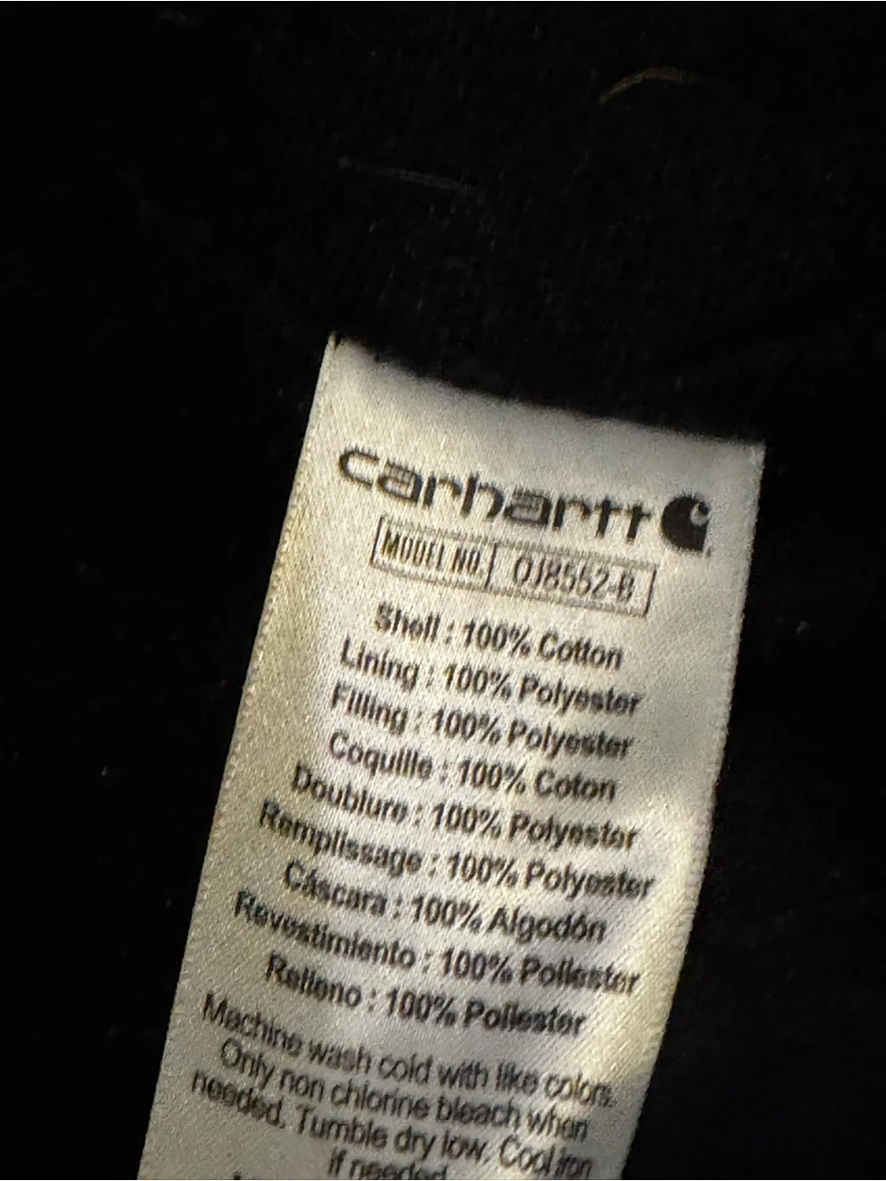 Carhartt Brown/Tan Hooded Work Jacket